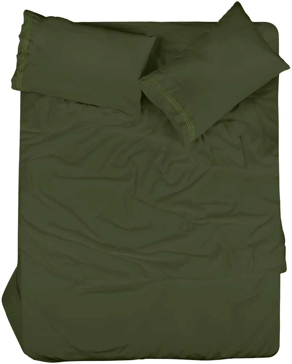 ROYALE LINENS 4 Piece Queen Sheets Set - Soft Brushed 1800 Microfiber Bedding - 1 Fitted 1 Flat Sheet 2 Pillow Cases - Wrinkle Free & Fade Resistant - Hotel Luxury Bed Sheets (Hunter Green Queen) - Sleep Haven Linens