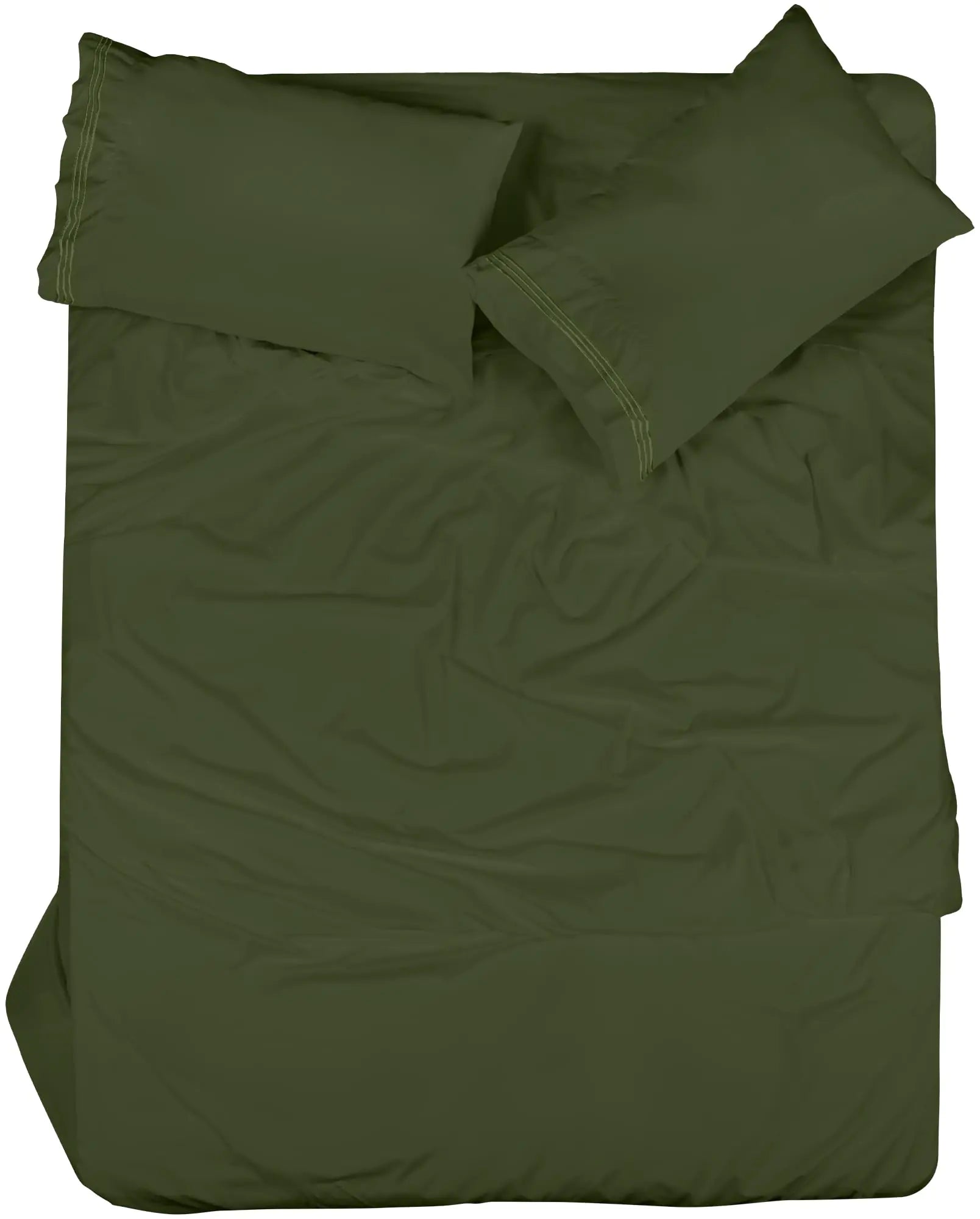 ROYALE LINENS 4 Piece Queen Sheets Set - Soft Brushed 1800 Microfiber Bedding - 1 Fitted 1 Flat Sheet 2 Pillow Cases - Wrinkle Free & Fade Resistant - Hotel Luxury Bed Sheets (Hunter Green Queen) - Sleep Haven Linens